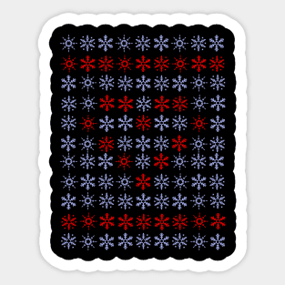 Merry Christmas Snow / snowflakes pattern Sticker